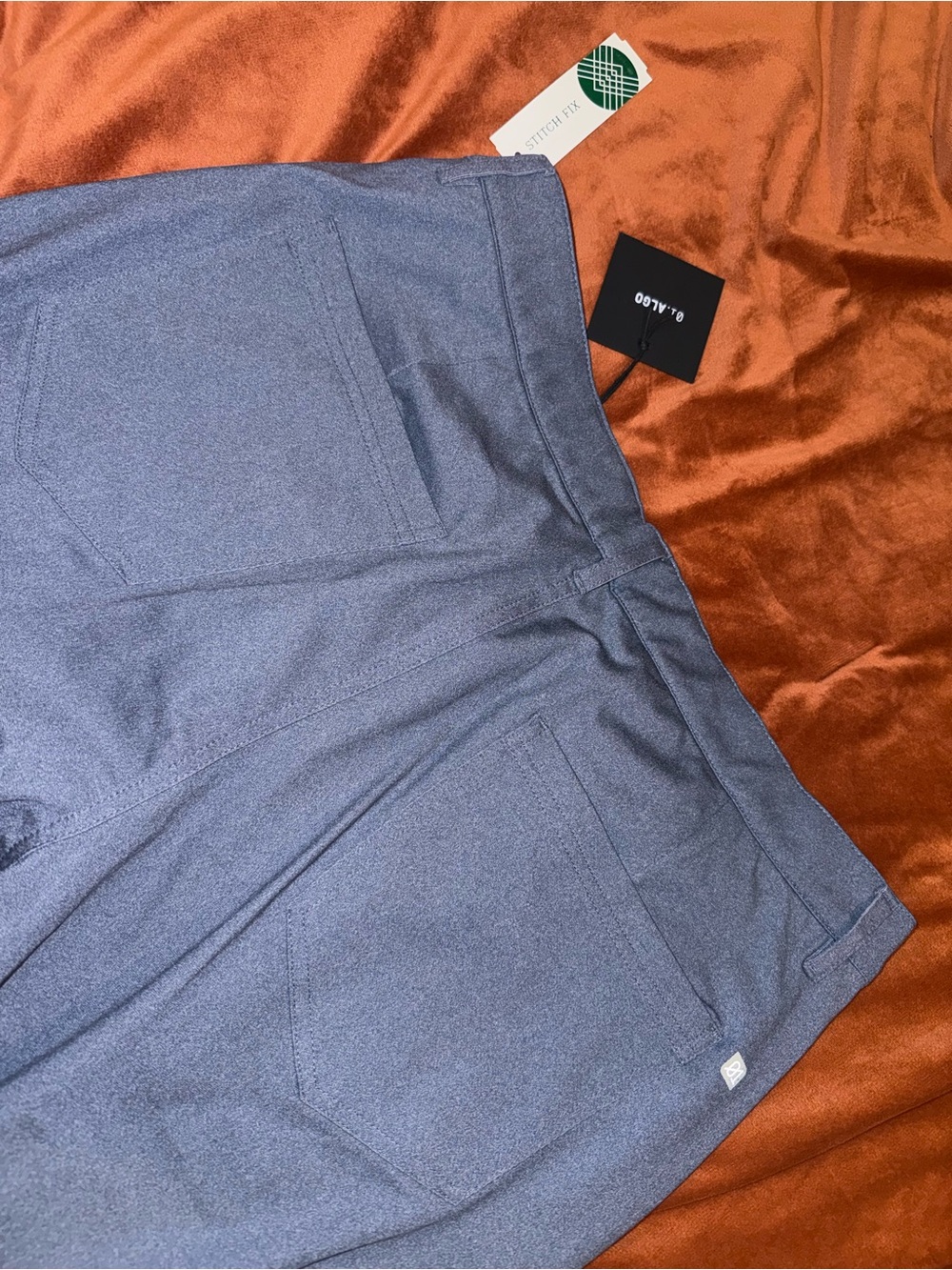 01.Algo Tech 2.0 Slim Fit Tailored Hybrid Trouser Blue Waist 36 - Picture 7 of 7